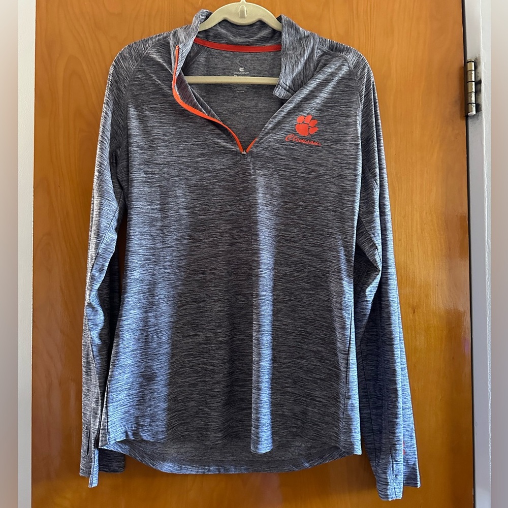 Clemson Tigers Grey Quarter Zip
